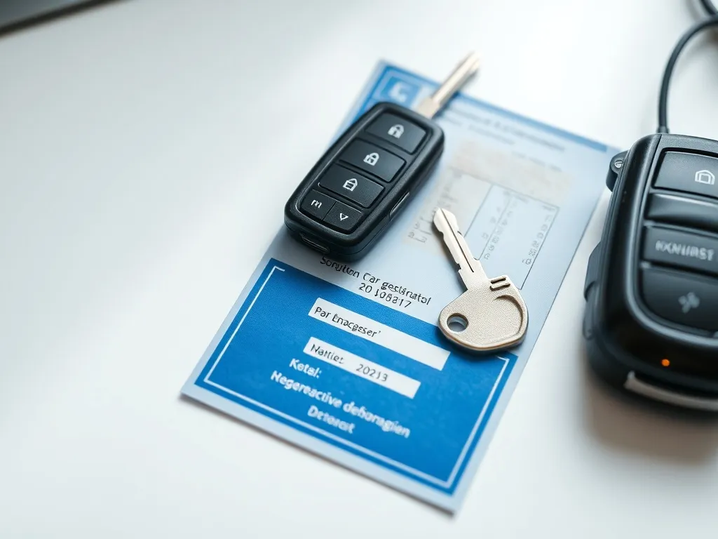 A close-up of a blue Hungarian car registration document and